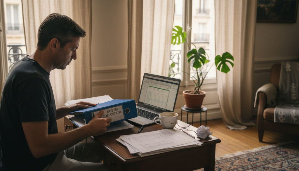 Un copropriétaire constitue son dossier pour obtenir l’autorisation de réaliser des travaux.